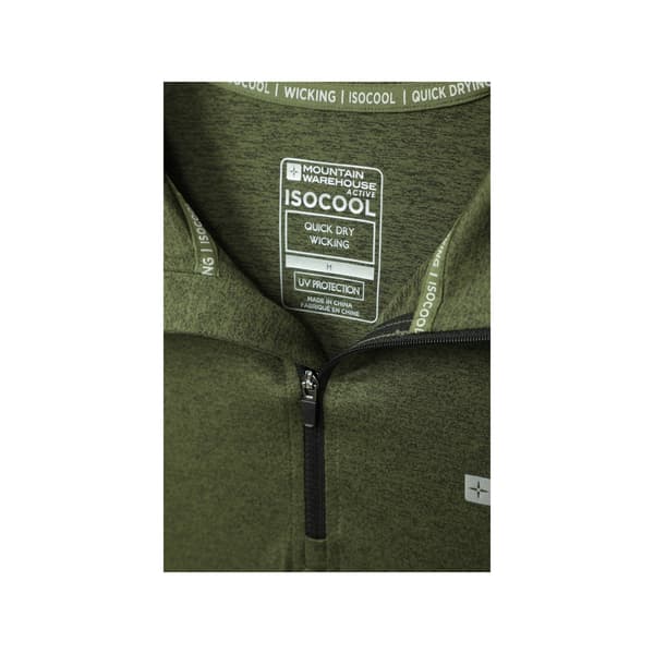 Mountain Warehouse Echo Melange Återvunnen Halv Zip Midlayer för Herr Green M