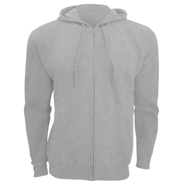 SOLS Herr Seven Full Zip Hooded Sweatshirt / Hoodie 3XL Grå Marl Grey Marl 3XL