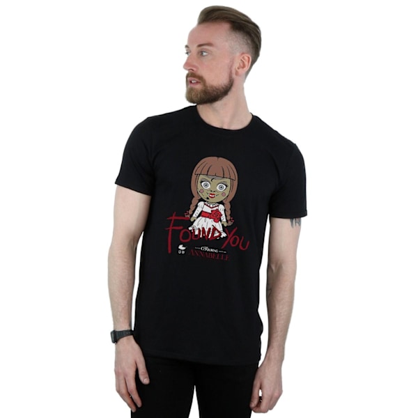 Annabelle Chibi Found You T-shirt för män, 4XL, svart Black 4XL