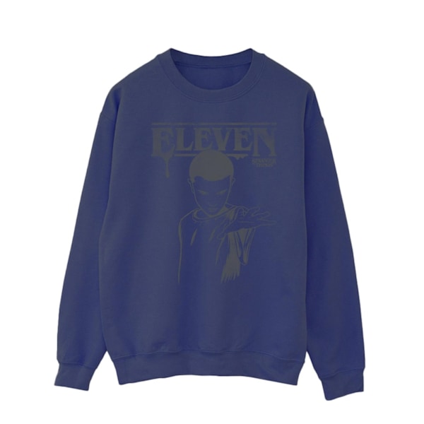 Netflix Mens Stranger Things Dark Eleven Sweatshirt 5XL Marinblå Navy Blue 5XL