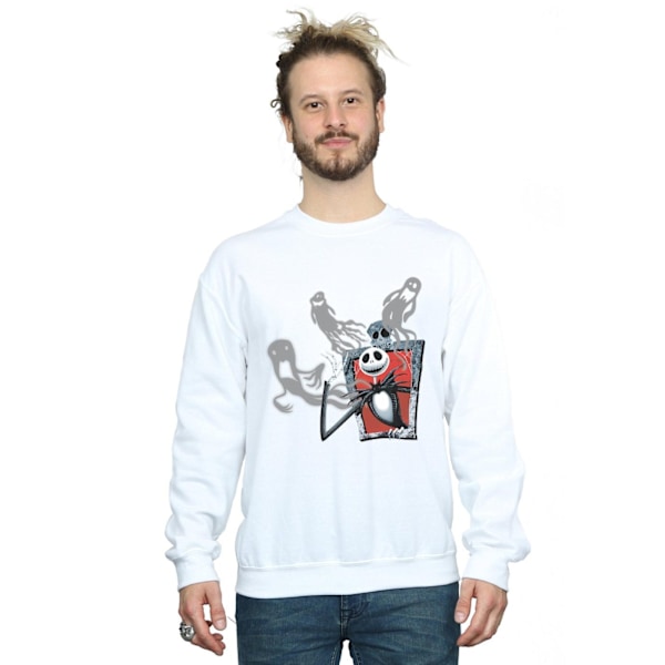 Disney Herr Nightmare Before Christmas Ghosts Of Jack Sweatshirt White 3XL