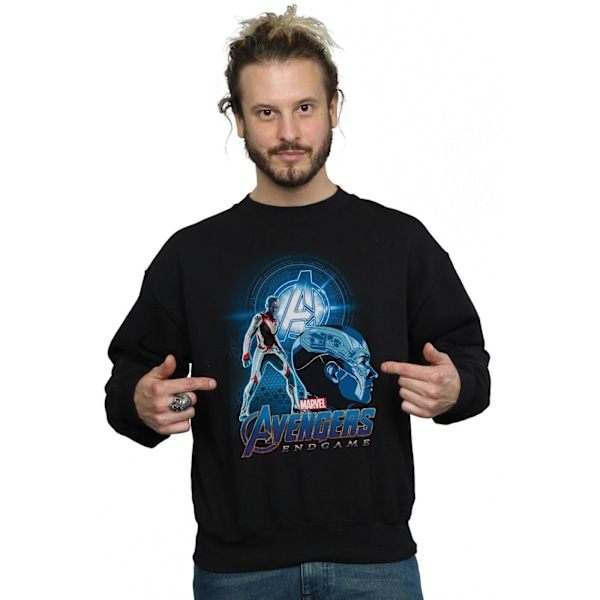 Marvel Mens Avengers Endgame Nebula Team Suit Sweatshirt S Svart Black S