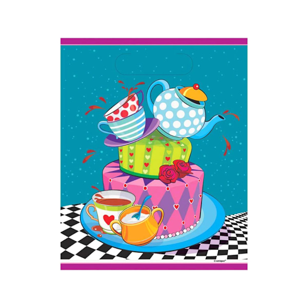 Unique Party Mad Hatters Tekanna Kalaspåsar (8-pack) 23cm x 1 Multicoloured 23cm x 18cm