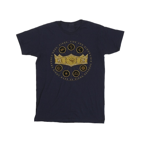 Game Of Thrones: House Of The Dragon Herr Gods Kings Fire And B Navy Blue XXL