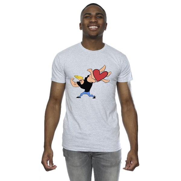Johnny Bravo Herr Present T-shirt M Sports Grey Sports Grey M