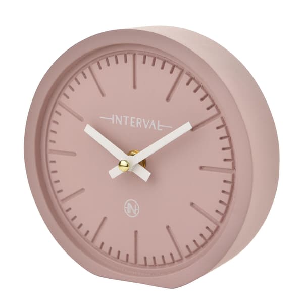 Interval Minimalistisk Bordsklocka 15cm - Rosa One Size Rosa Pink One Size