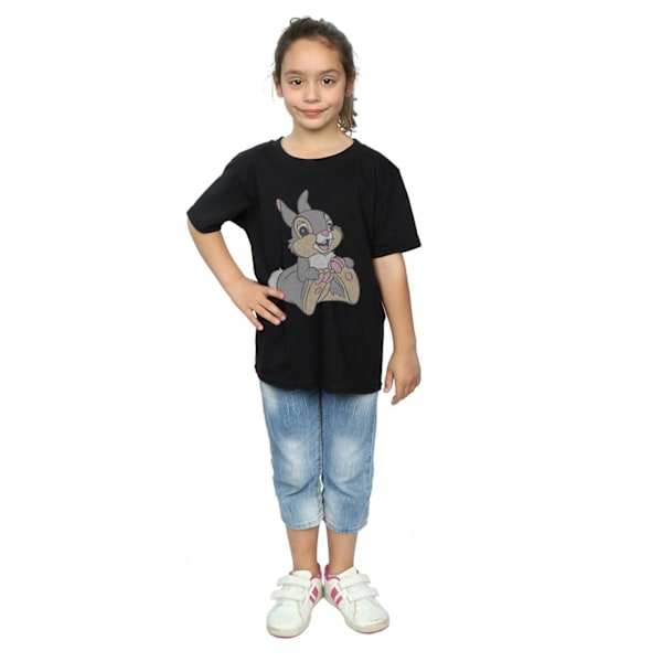 Bambi Girls Classic Thumper T-Shirt 9-11 år Svart Black 9-11 Years