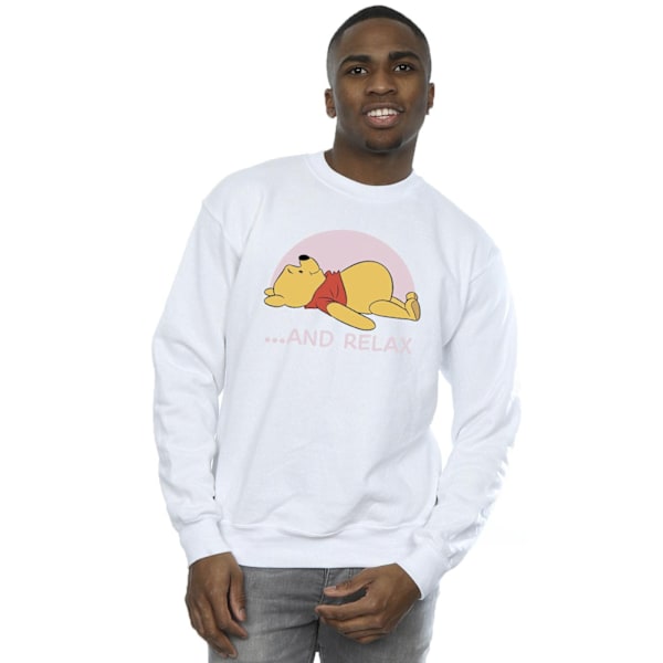 Disney Winnie The Pooh Relax Sweatshirt M Vit White M