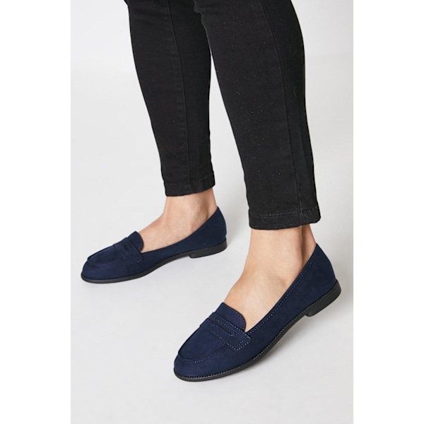 Dorothy Perkins Dam/Kvinnor Lara Penny Strap Loafers 5 UK Nav Navy 5 UK