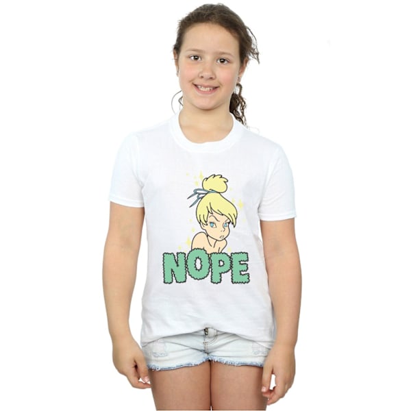 Disney Girls Tinker Bell Nope Bomull T-shirt 7-8 år Vit White 7-8 Years