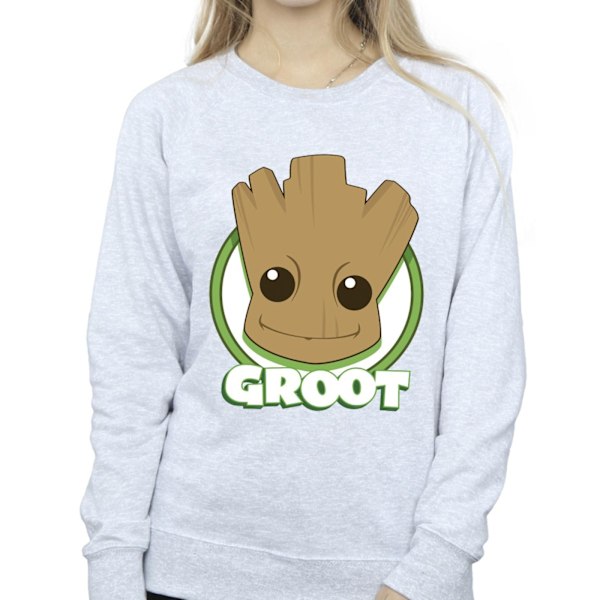 Guardians Of The Galaxy Dam/Damer Groot Badge Sweatshirt M Sports Grey M