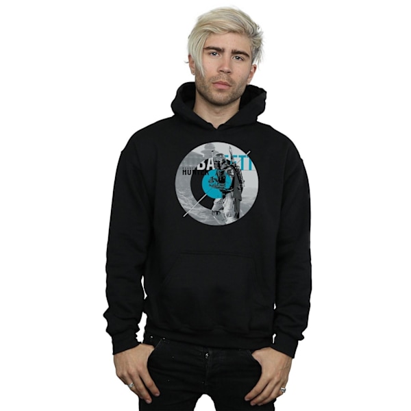 Star Wars Herr Boba Fett Bounty Hunter Cirkel Hoodie XL Svart Black XL