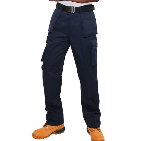 Absolute Apparel Herr Workwear Utility Cargo Byxa 44L Marinblå Navy 44L
