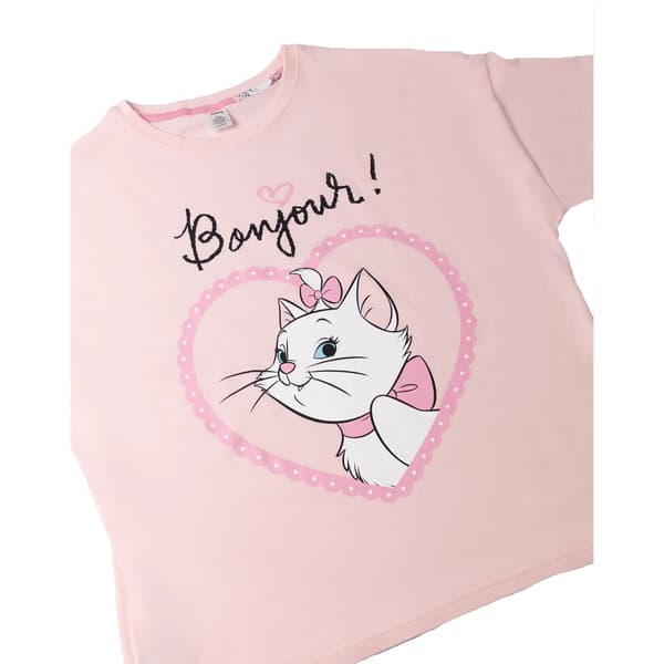 Aristocats Dam Marie Kortärmad Lång Pyjamas Set Pink S