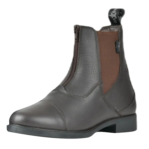 Saxon Unisex Allyn Läder Zip Paddock Stövlar 8 UK Brun Brown 8 UK