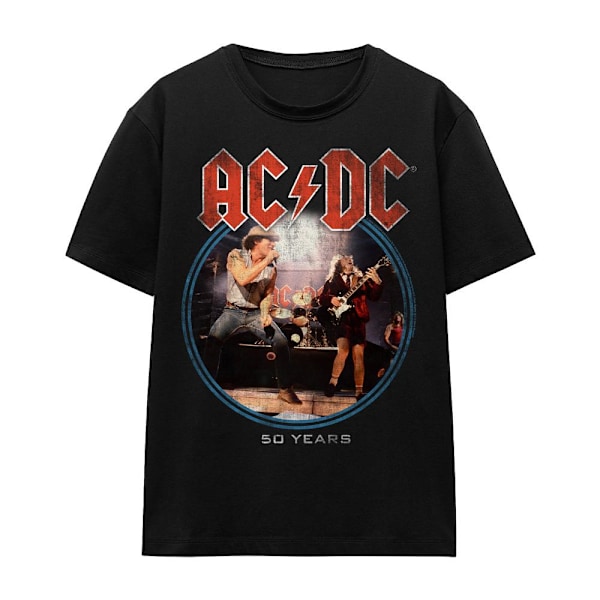 AC/DC Unisex Vuxen Tour Logo T-Shirt M Svart Black M