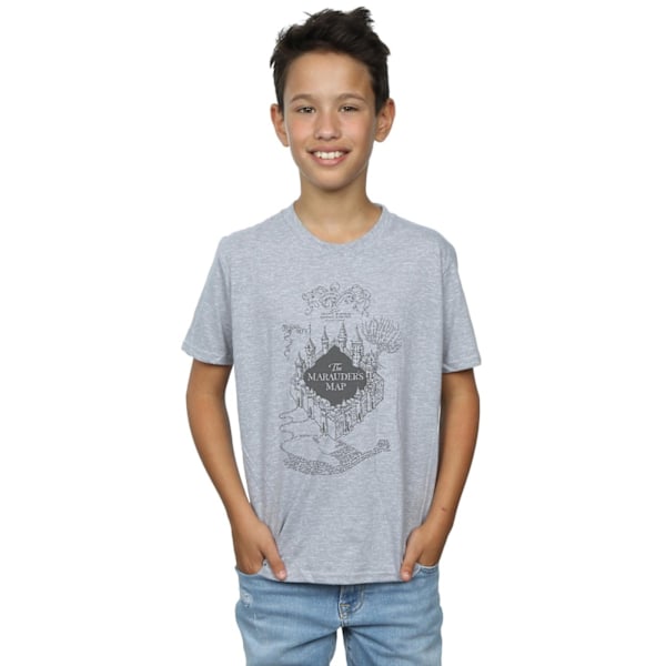 Harry Potter Boys The Marauder´s Map T-Shirt 5-6 år Sports G Sports Grey 5-6 Years