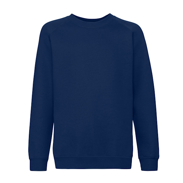 Fruit of the Loom Barn/Barn Premium Raglan Sweatshirt 12-1 Navy 12-13 Years