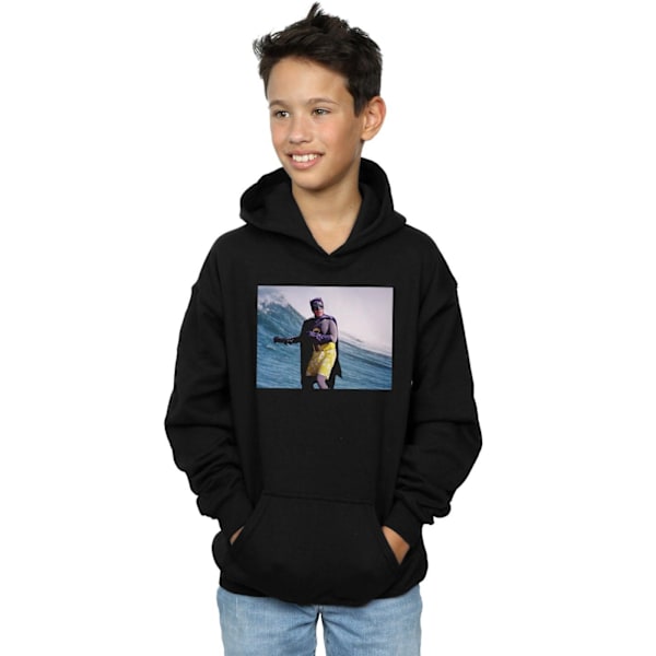 DC Comics Boys Batman TV-serie Surfing Still Hoodie 7-8 år Black 7-8 Years