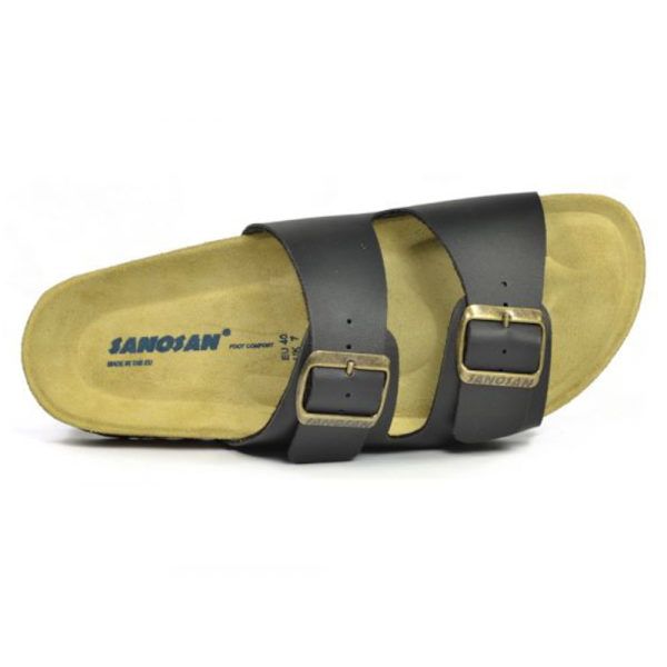 Sanosan Mens Aston Sano Sandaler 11 UK Svart/Brun Black/Brown 11 UK