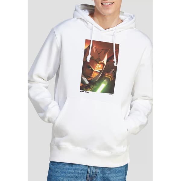 Ahsoka Panel Hoodie för män M Vit White M