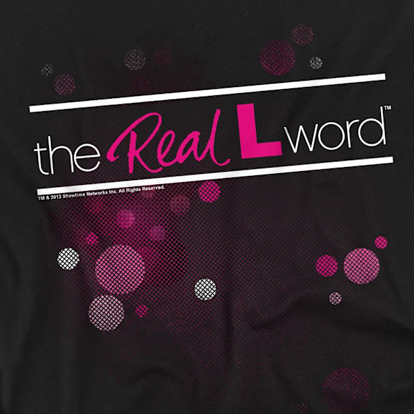 The Real L Word Unisex Vuxen Flashig Logotyp T-Shirt M Svart Black M