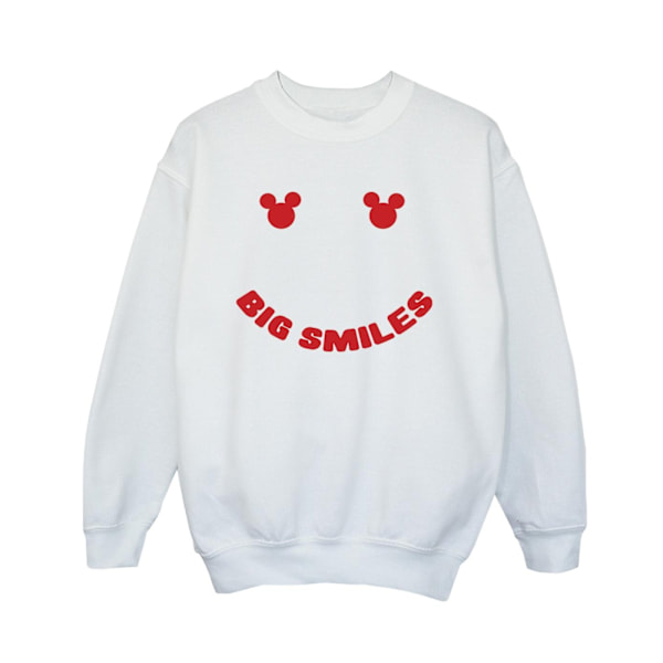 Disney Boys Mickey Mouse Big Smile Sweatshirt 3-4 år Vit White 3-4 Years