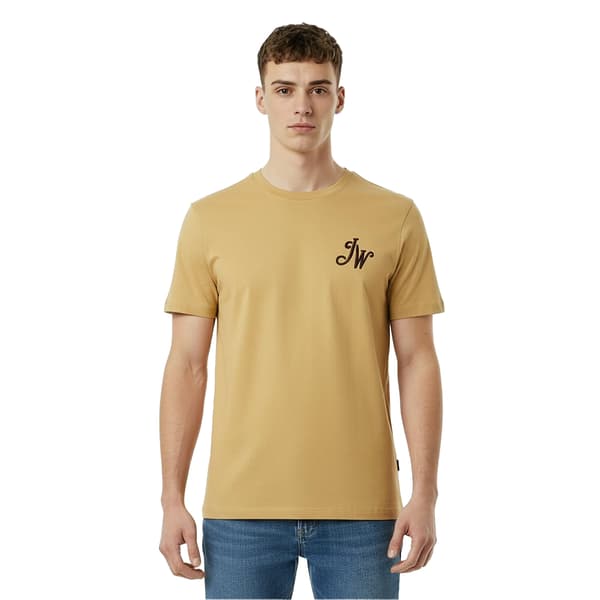 Jack Wills Herr Script T-shirt XL Dämpad Gul Muted Yellow XL