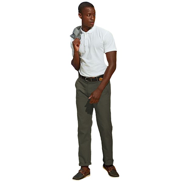 Asquith & Fox Klassiska Casual Chinos/Byxor 4XLU Slate Slate 4XLU