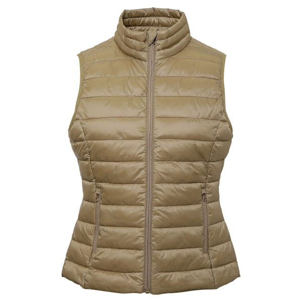 2786 Dam/Kvinnor Terrain Ärmlös Vadderad Väst XL Khaki Khaki XL