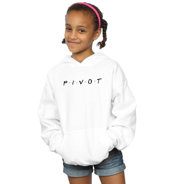 Friends Girls Pivot Logo Hoodie 5-6 år Vit White 5-6 Years