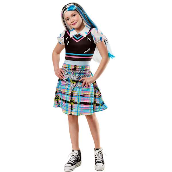 Monster High Girls Frankie Stein Kostym 11-13 År Rosa/Blå/ Pink/Blue/Black 11-13 Years