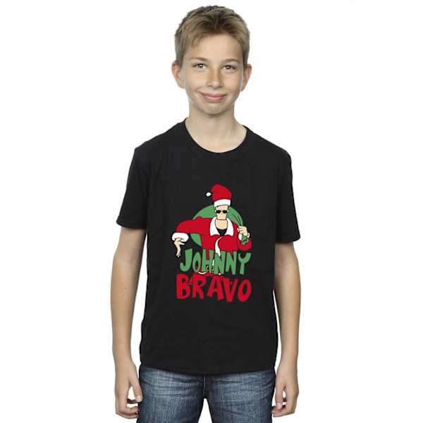 Johnny Bravo Boys Johnny Christmas T-Shirt 12-13 år Svart Black 12-13 Years