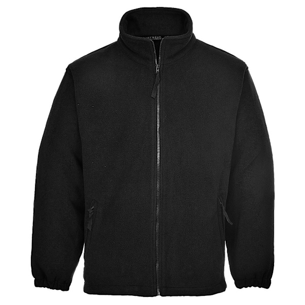 Portwest Herr Aran Fleece Jacka XXL Svart Black XXL