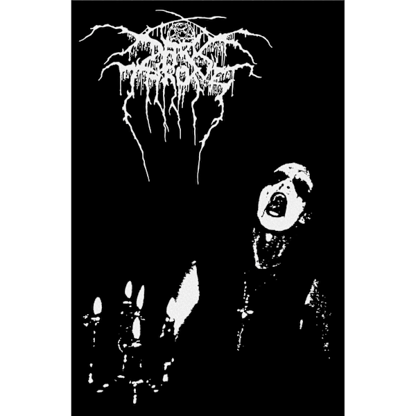 Darkthrone Transylvanian Hunger Textil Affisch En Storlek Svart/Vit Black/White One Size