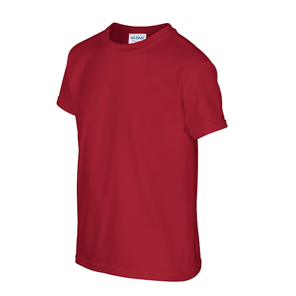 Gildan T-shirt i Tjock Bomull för Barn/Ungdomar Storlek S Kardinalröd Cardinal Red S