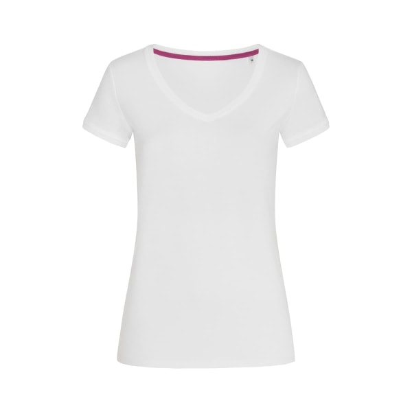 Stedman Dam/Dam Megan V-ringad T-shirt S Vit White S