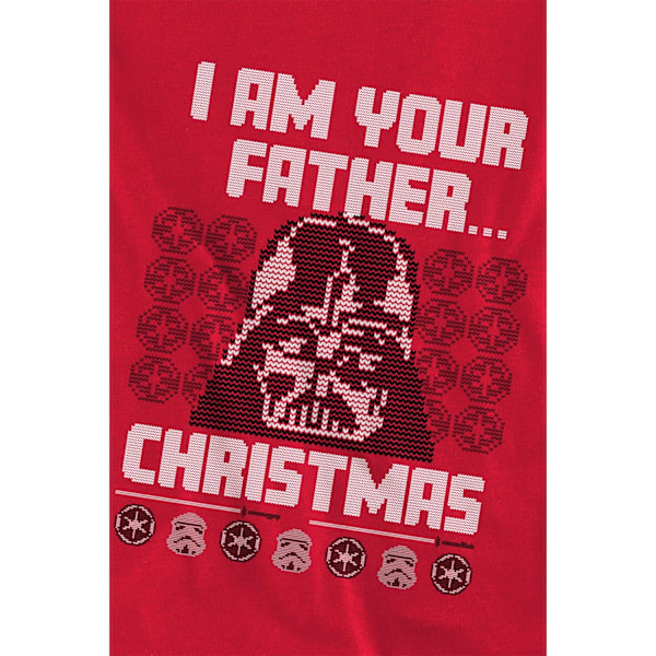 Star Wars Unisex Vuxen Jultomte Darth Vader Fair Isle S Red XL