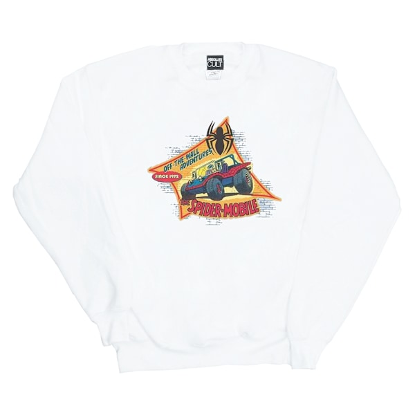 Marvel Dam/Kvinnor Spider-Man The Spider Mobile Sweatshirt XL White XL