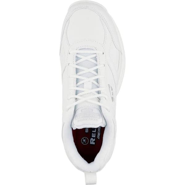 Skechers Dighton-Bricelyn SR Läder Relaxed Fit för dam White 8 UK