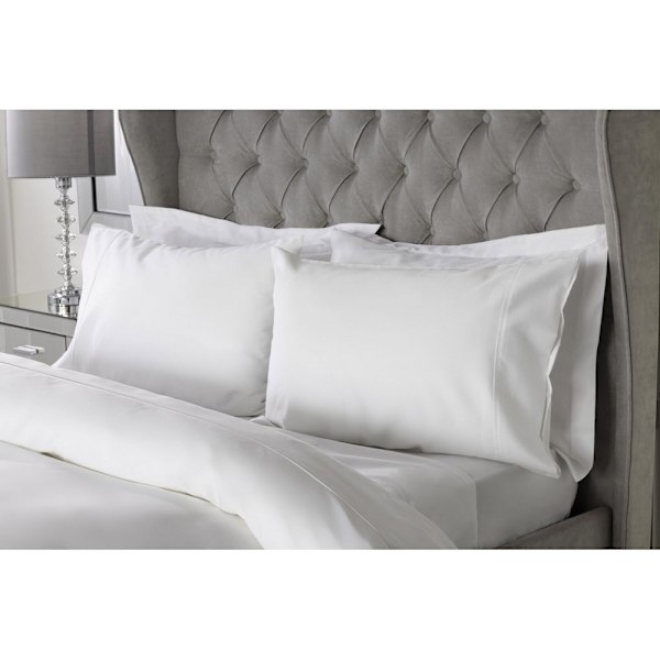 Belledorm Bambu Platt Lakan Dubbel Vit White Double