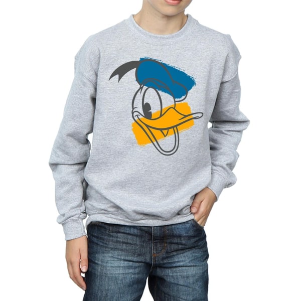 Disney Boys Kalle Anka Head Sweatshirt 5-6 år Sports Grey Sports Grey 5-6 Years