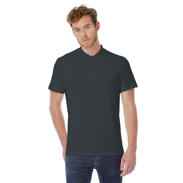 B&C ID.001 Herr Kortärmad Polotröja XS Antracit Anthracite XS