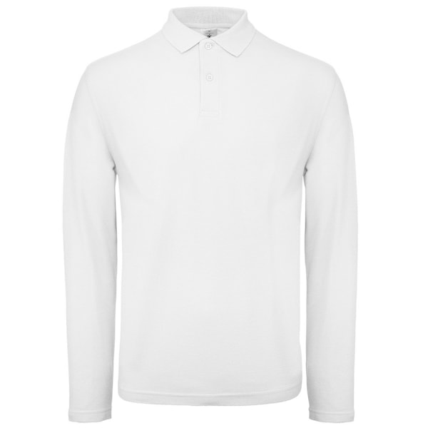B&C Collection Herr Långärmad Polotröja 3XL Vit White 3XL