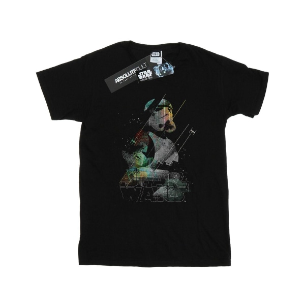 Star Wars Män Rogue One Stormtrooper Digital T-shirt S Svart Black S