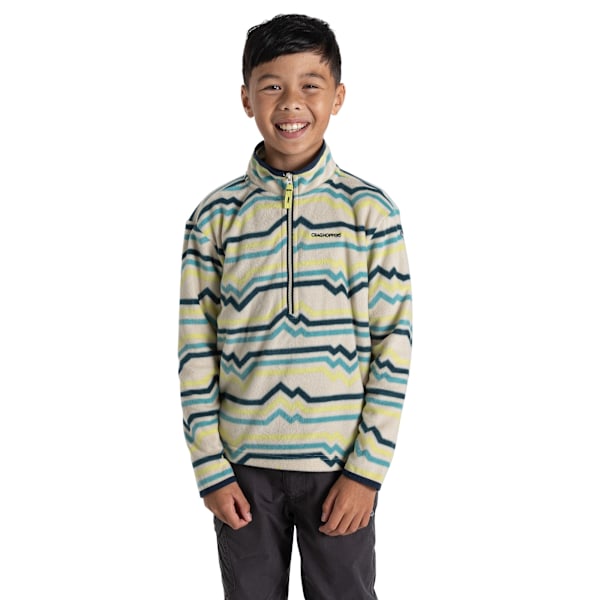 Craghoppers Barn/Barn Bachas Abstrakt Linjer Halv Dragkedja Fleece Key Lime 9-10 Years