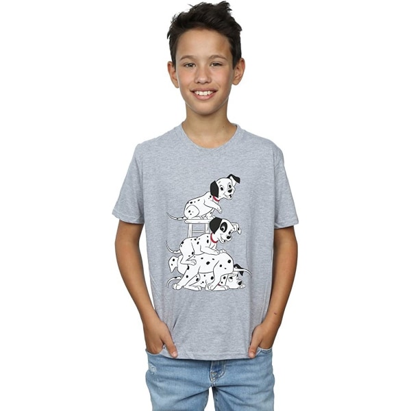 101 Dalmatiner Boys Chair T-Shirt 7-8 Years Sports Grey Sports Grey 7-8 Years