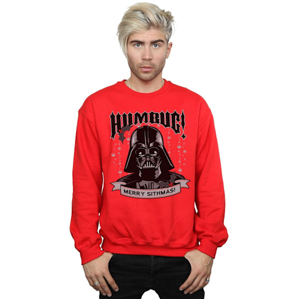 Star Wars Herr Darth Vader Humbug Sweatshirt S Röd Red S