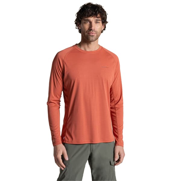 Craghoppers Herr SolarShield+ Nosilife Långärmad T-shirt M D Dark Sahara M