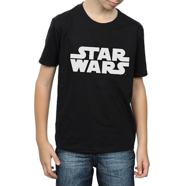 Star Wars Boys Classic Logo T-Shirt 7-8 år Svart Black 7-8 Years